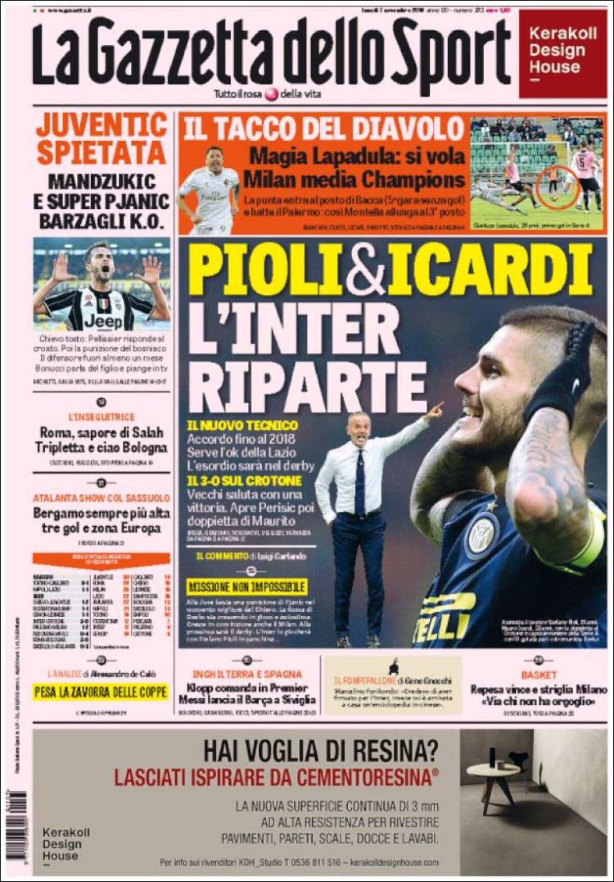 Ce scriu azi ziarele de sport din lume (7 noiembrie 2016)