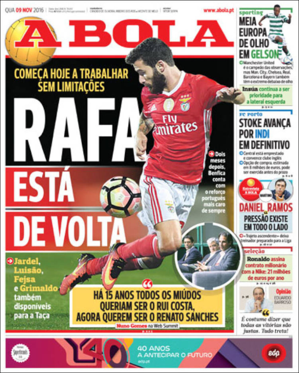 Ce scriu azi ziarele de sport din lume (9 noiembrie 2016)