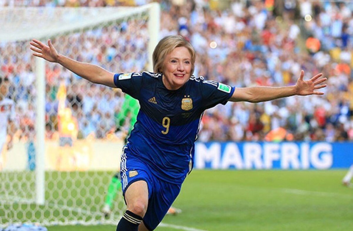 GALERIE FOTO Cele mai tari meme-uri despre alegerile din SUA » Hillary Clinton, comparată cu Gerrad și Higuain