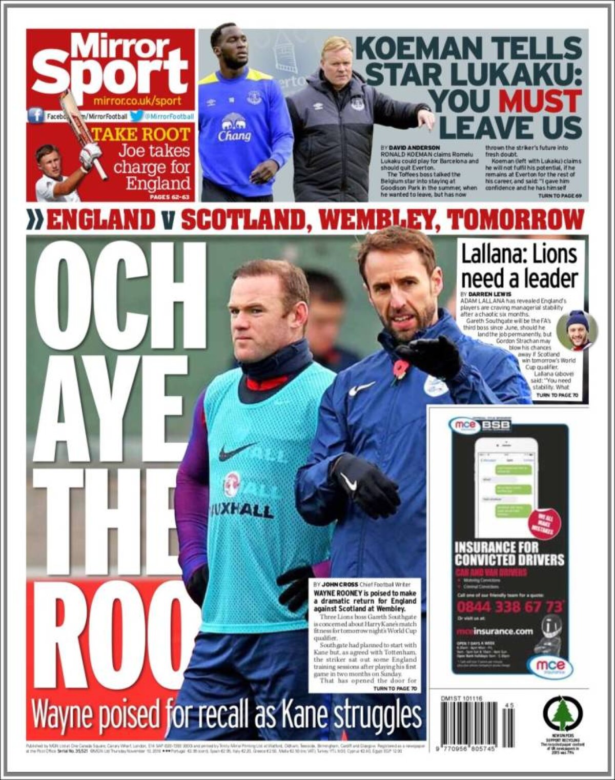 Ce scriu azi ziarele de sport din lume (10 noiembrie 2016)