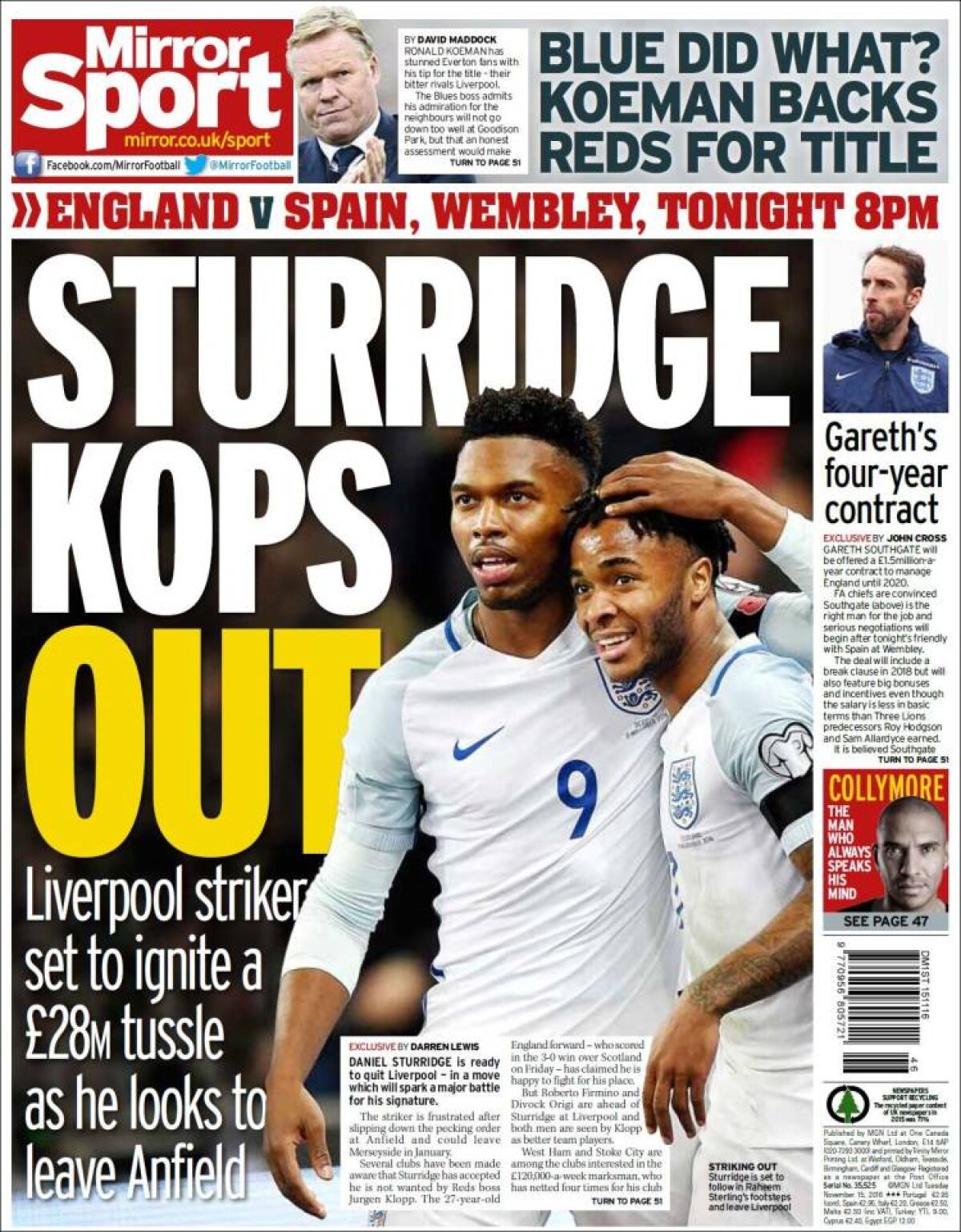 Ce scriu azi ziarele de sport din lume (15 noiembrie 2016)