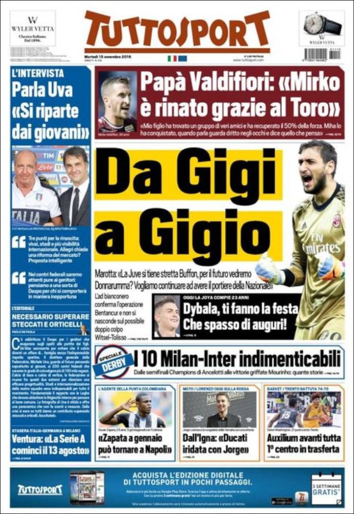 Ce scriu azi ziarele de sport din lume (15 noiembrie 2016)