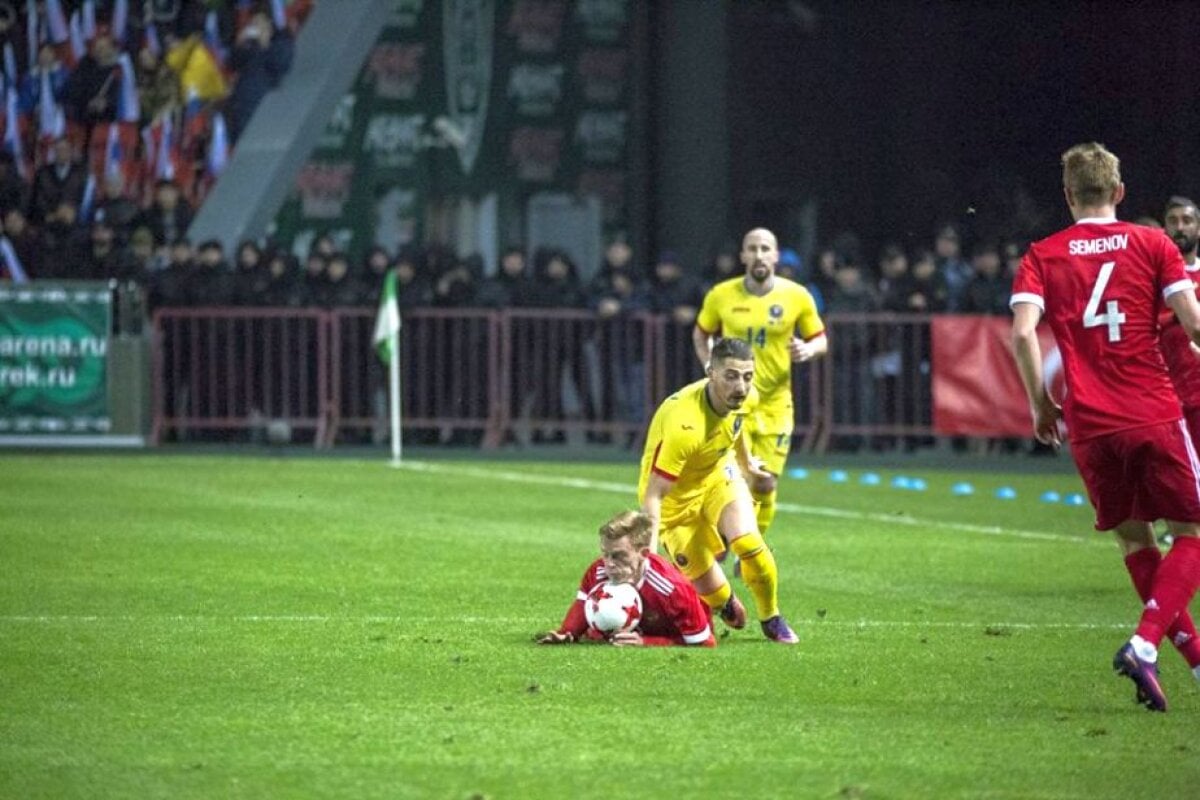 FOTO și VIDEO Bătuți din ofsaid! "Tricolorii" au pierdut în prelungiri cu Rusia, un amical în care Daum a testat jucători noi din minutul 90