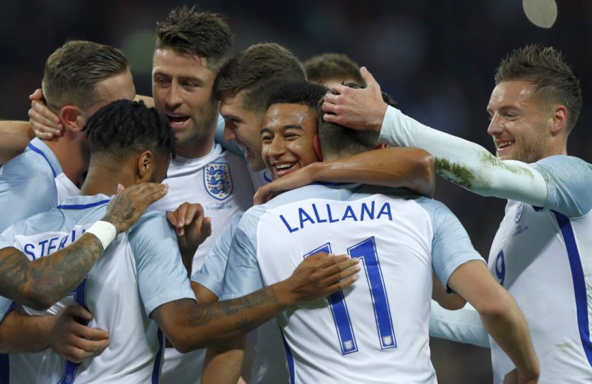 VIDEO și FOTO Amicale de lux între forțele Europei » Meci nebun arbitrat de Hațegan la Londra, între Anglia și Spania