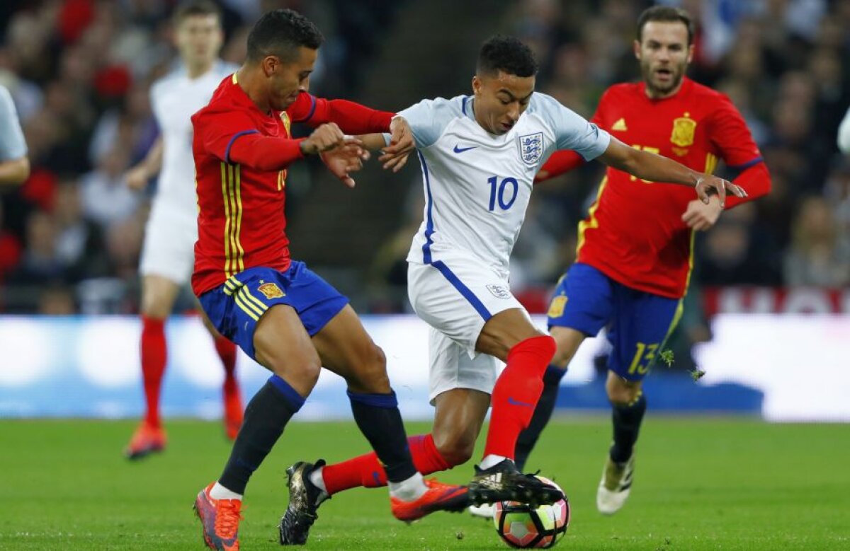 VIDEO și FOTO Amicale de lux între forțele Europei » Meci nebun arbitrat de Hațegan la Londra, între Anglia și Spania
