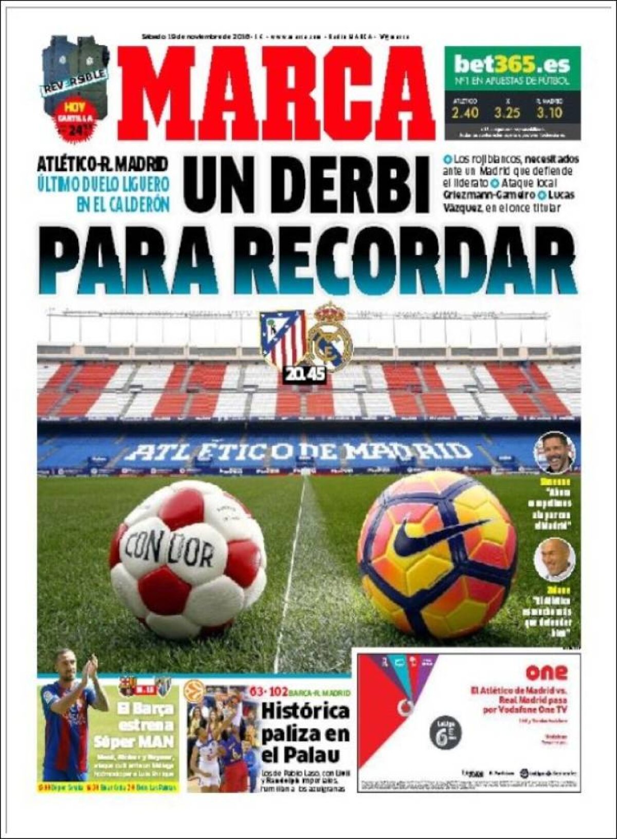 Ce scriu azi ziarele de sport din lume (19 noiembrie 2016)