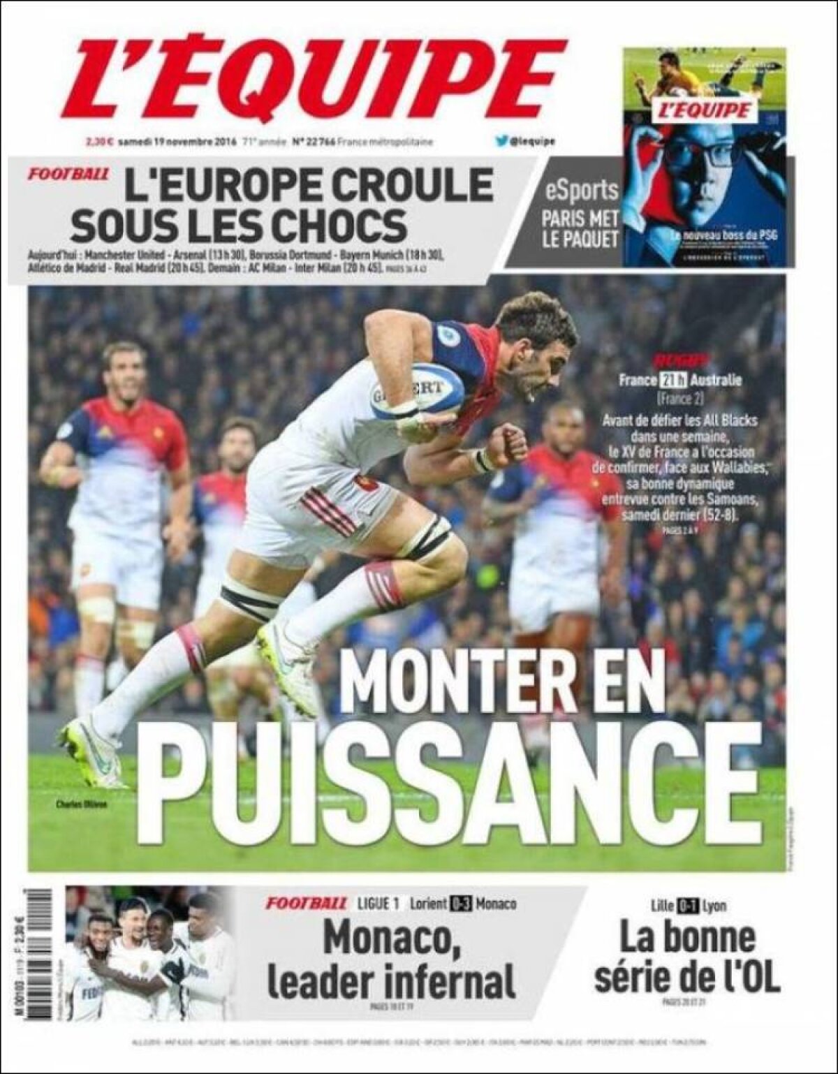 Ce scriu azi ziarele de sport din lume (19 noiembrie 2016)