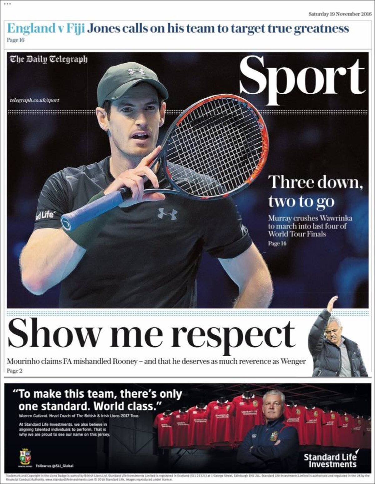 Ce scriu azi ziarele de sport din lume (19 noiembrie 2016)