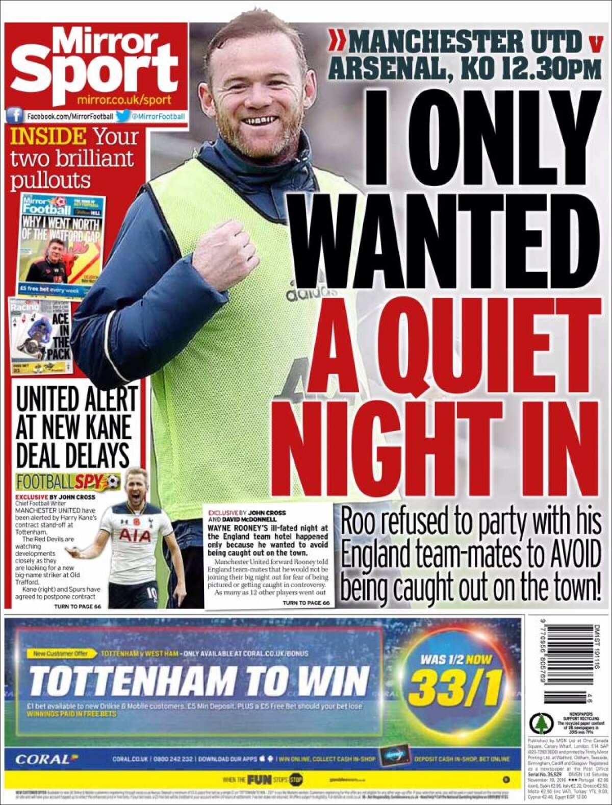 Ce scriu azi ziarele de sport din lume (20 noiembrie 2016)