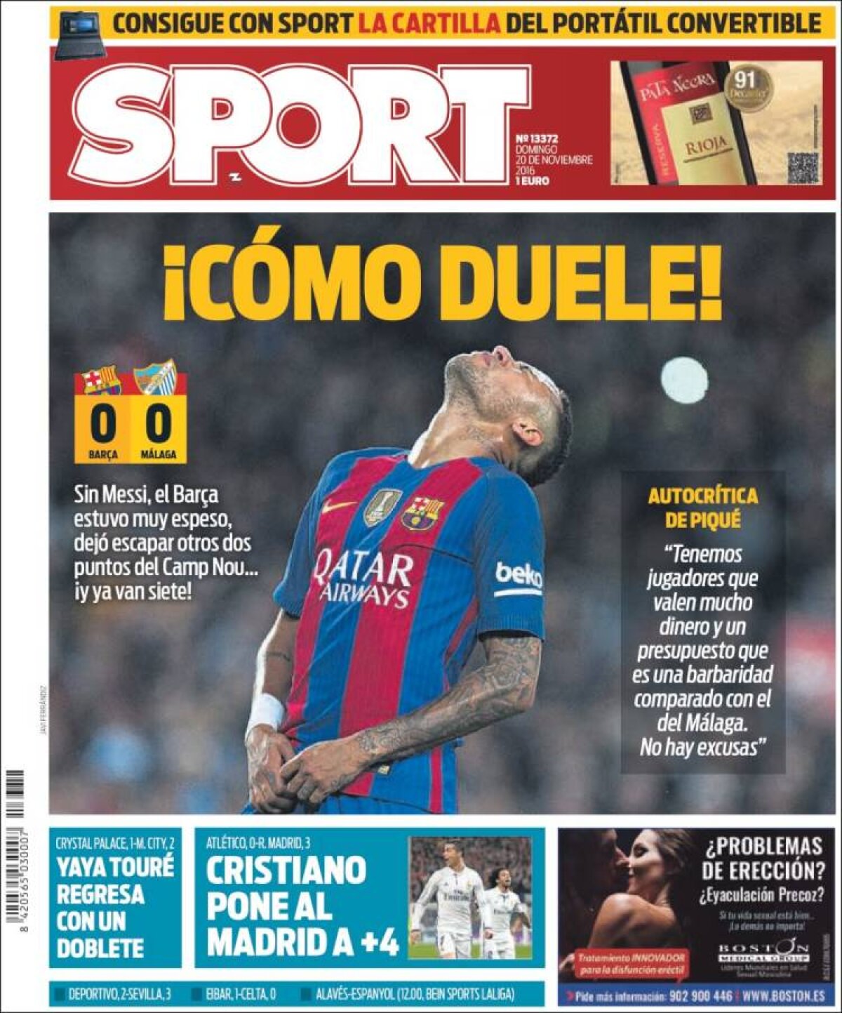 Ce scriu azi ziarele de sport din lume (20 noiembrie 2016)