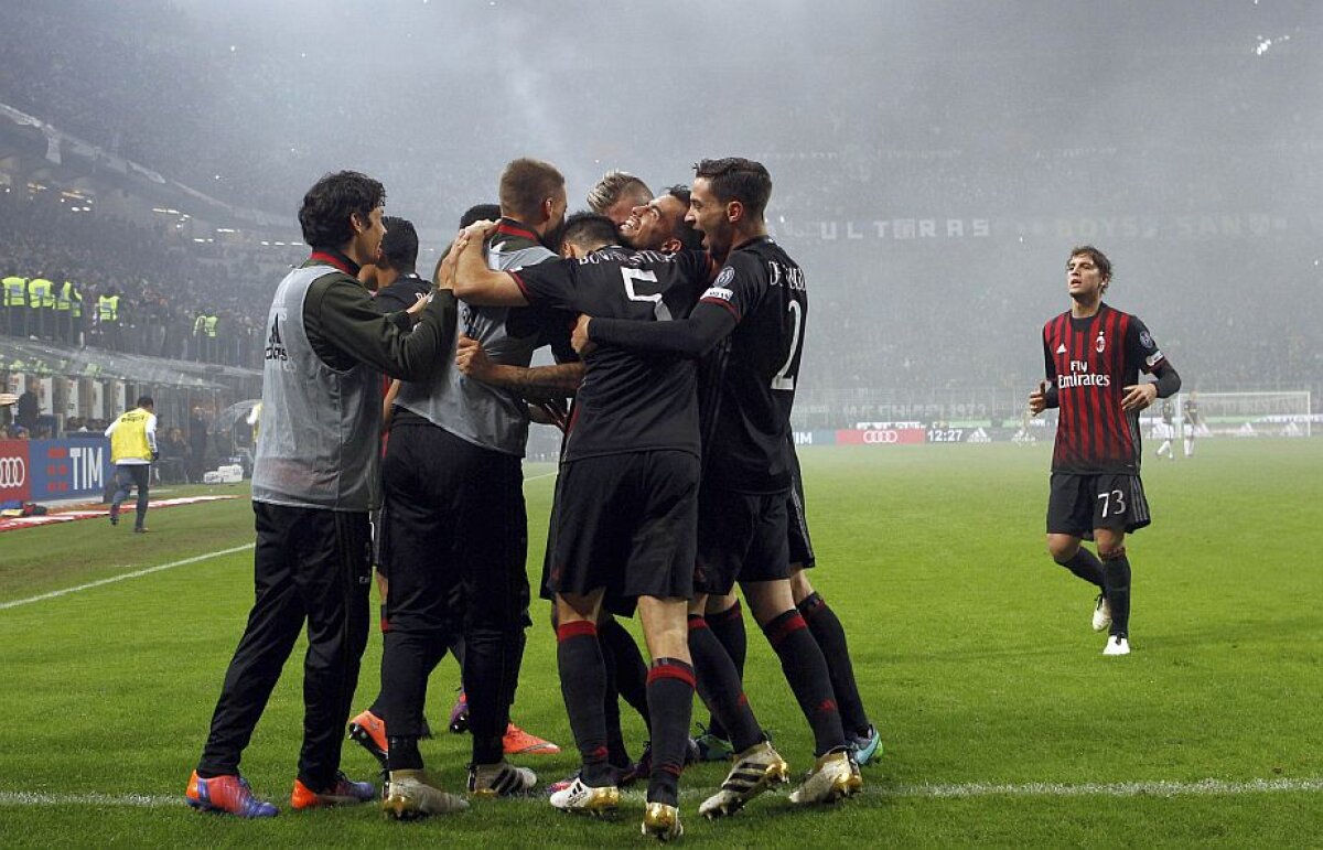 VIDEO Dramatism și goluri spectaculoase în Derby della Madonnina » AC Milan - Inter 2-2! ”Diavolii” egalați în prelungiri, supergol Candreva + coregrafii de excepție