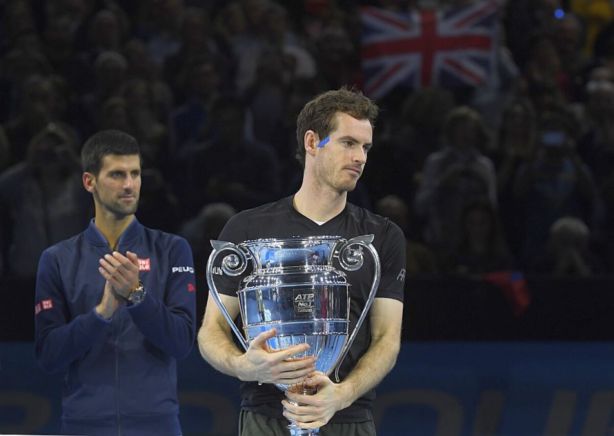 GALERIE FOTO Andy Murray a intrat în istorie! Victorie la Turneul Campionilor! Imagini din superfinala cu Djokovici + primele reacții » Britanicul, lider ATP la finalul anului