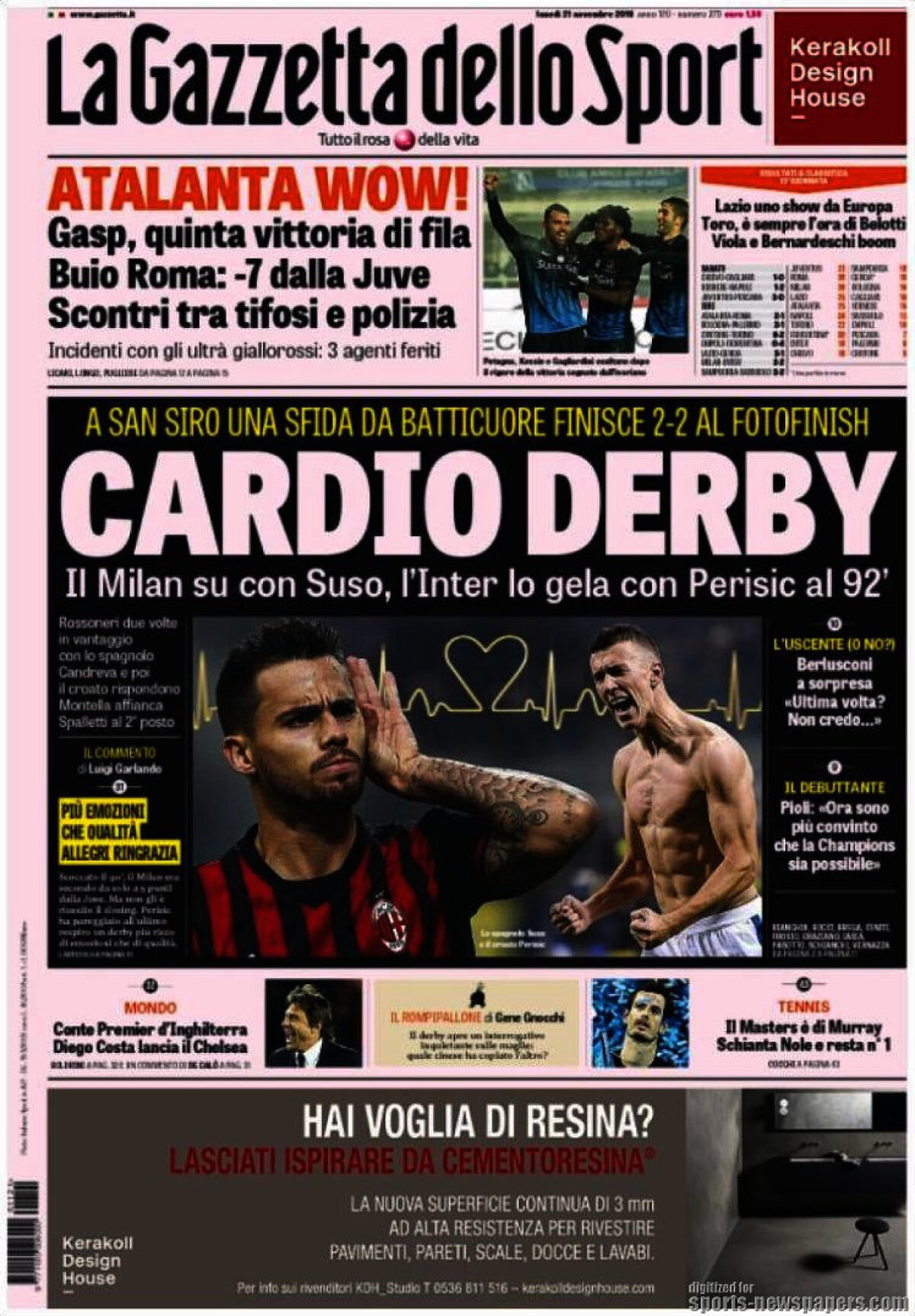 Ce scriu azi ziarele de sport din lume (21 noiembrie 2016)