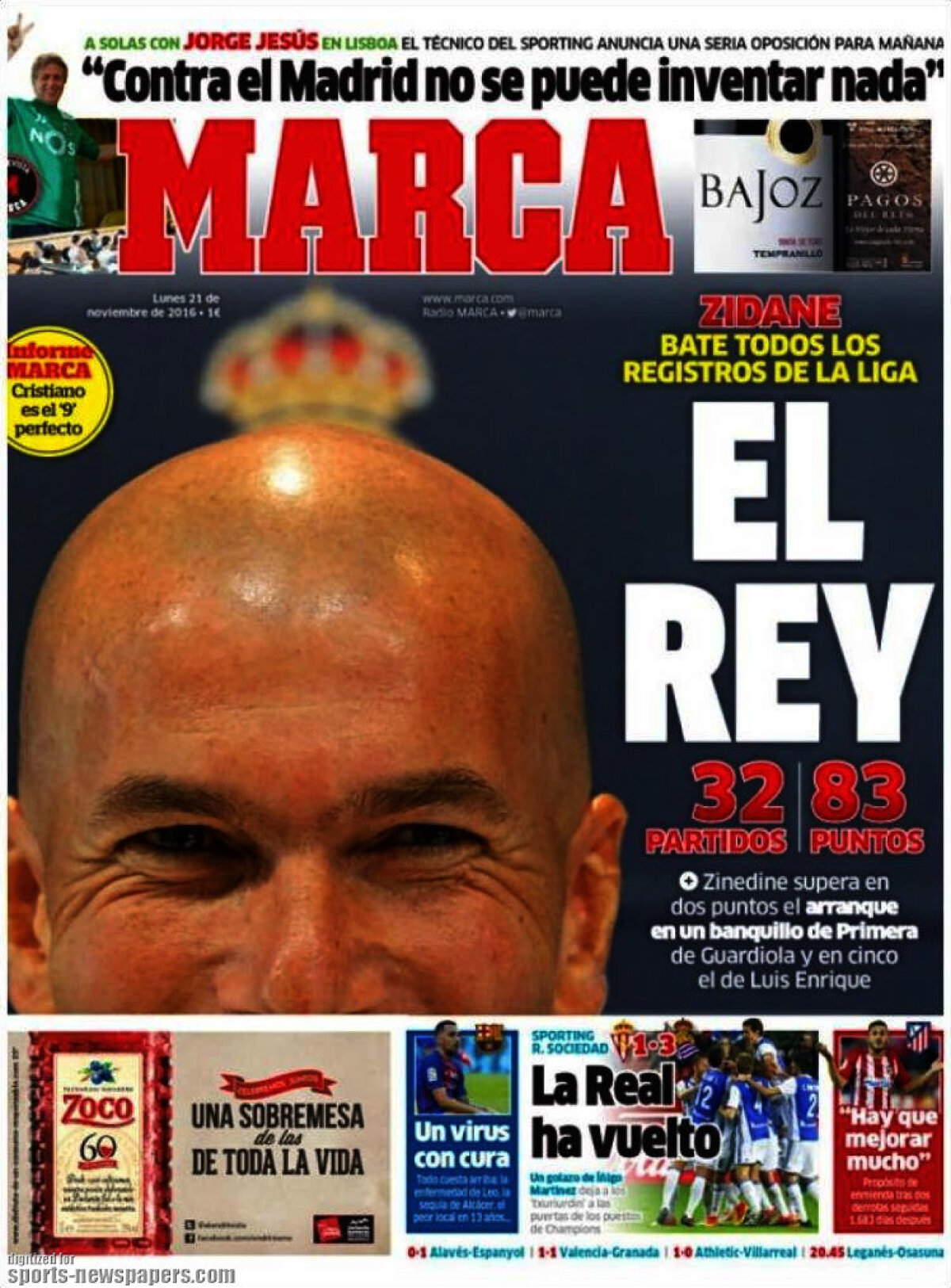 Ce scriu azi ziarele de sport din lume (21 noiembrie 2016)