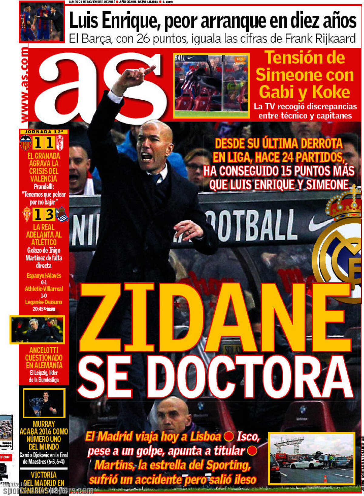 Ce scriu azi ziarele de sport din lume (21 noiembrie 2016)