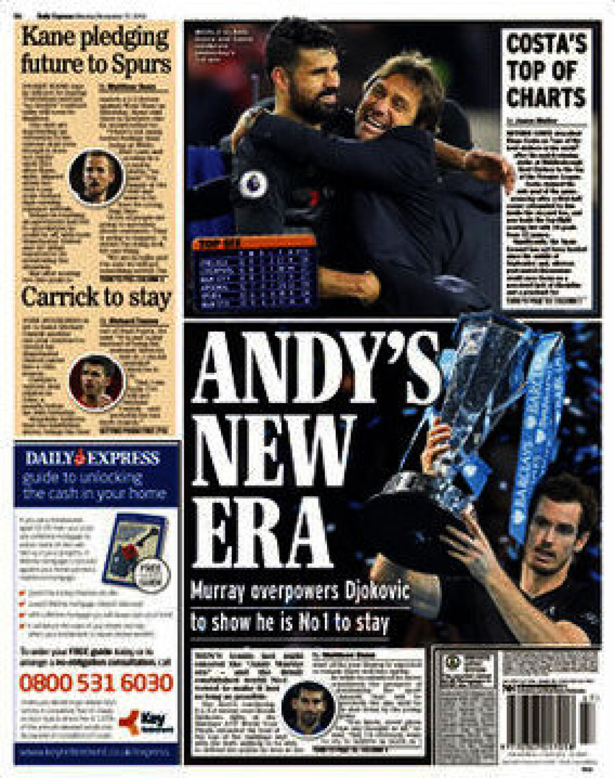 Ce scriu azi ziarele de sport din lume (21 noiembrie 2016)