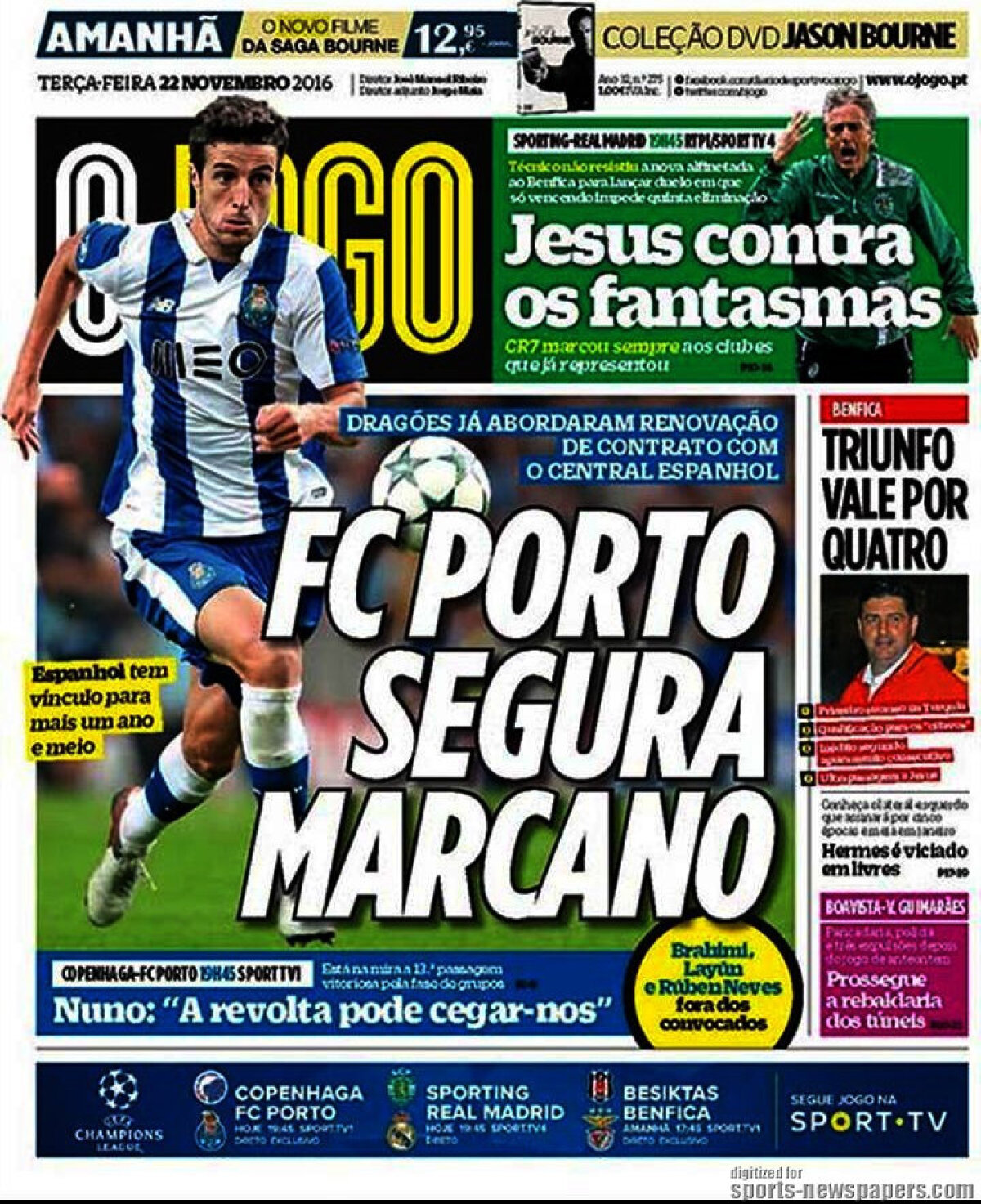 Ce scriu azi ziarele de sport din lume (22 noiembrie 2016)