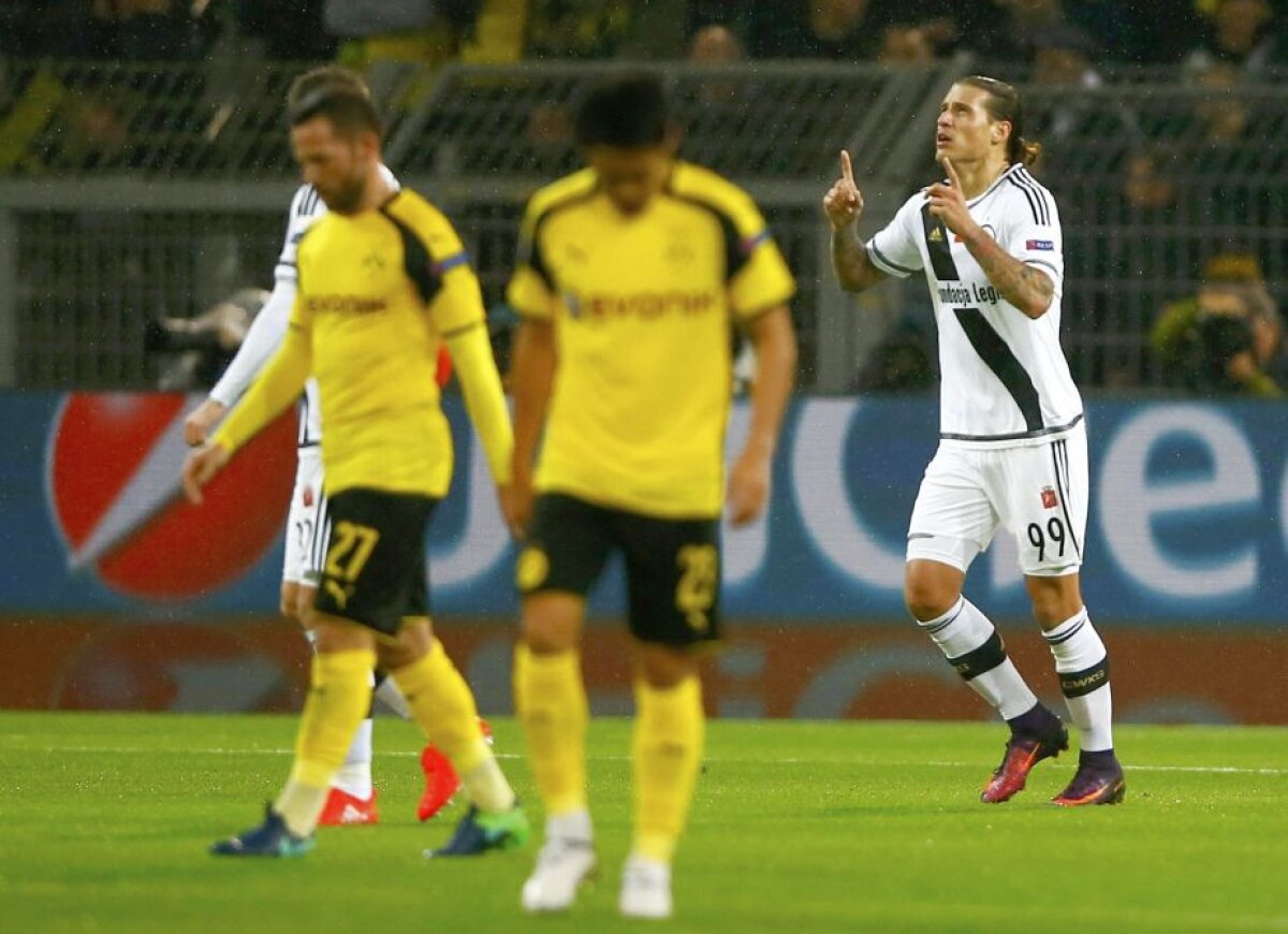 FOTO și VIDEO Meci incredibil între Dortmund și Legia! Un nou record de goluri într-un meci din Liga Campionilor