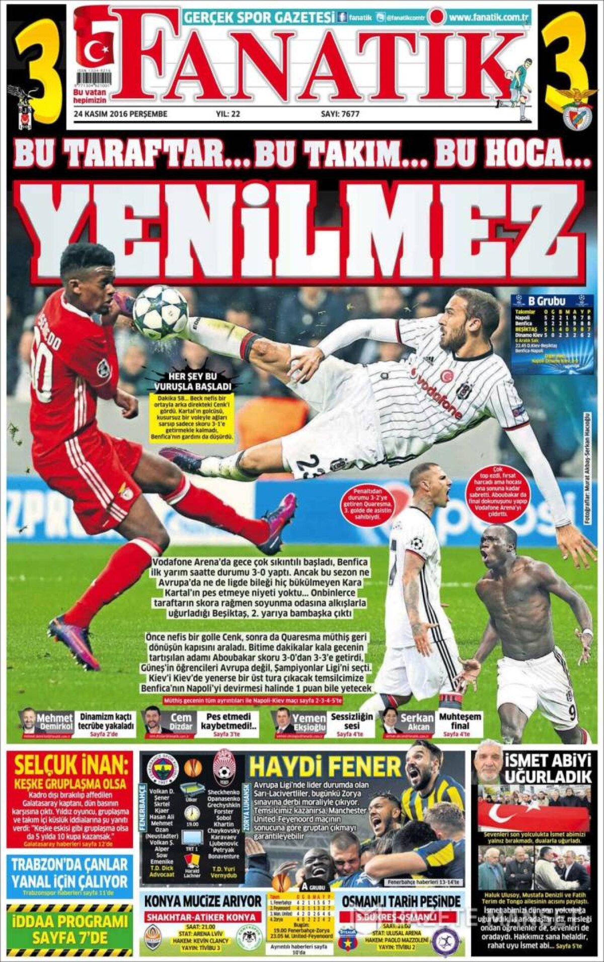 Ce scriu azi ziarele de sport din lume (24 noiembrie 2016)