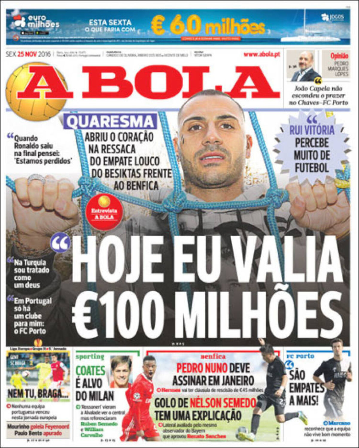 Ce scriu azi ziarele de sport din lume (25 octombrie 2016)