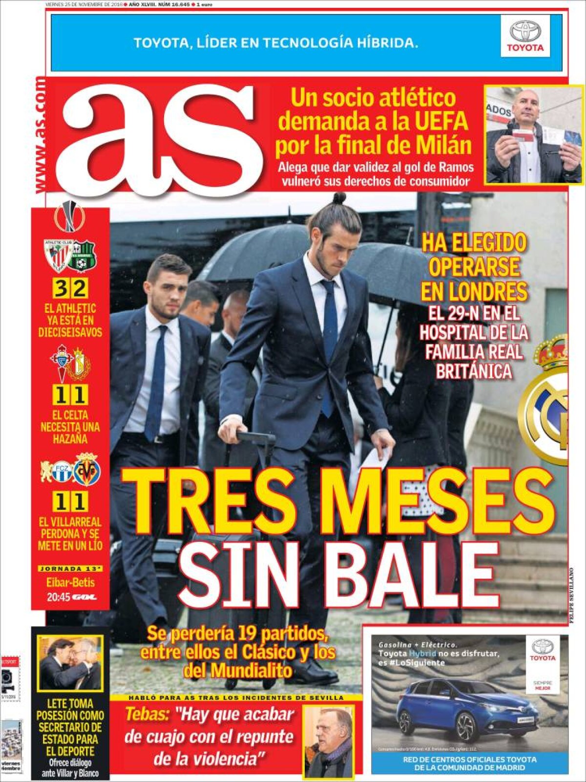 Ce scriu azi ziarele de sport din lume (25 octombrie 2016)