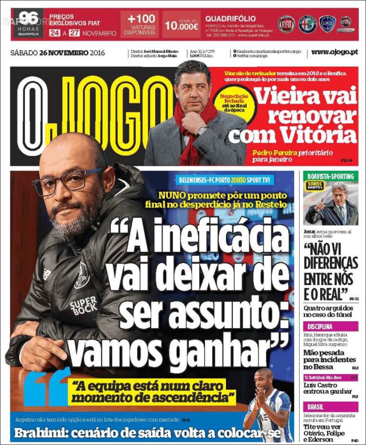 Ce scriu azi ziarele de sport din lume (26 octombrie 2016)