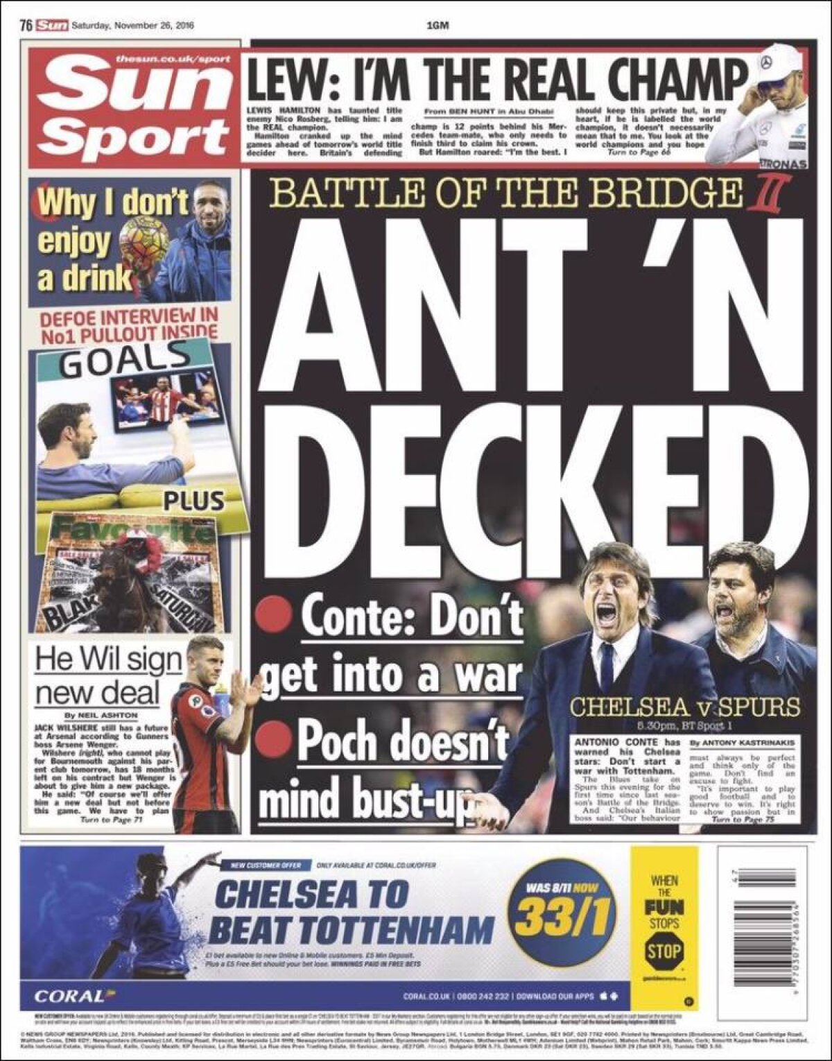 Ce scriu azi ziarele de sport din lume (26 octombrie 2016)