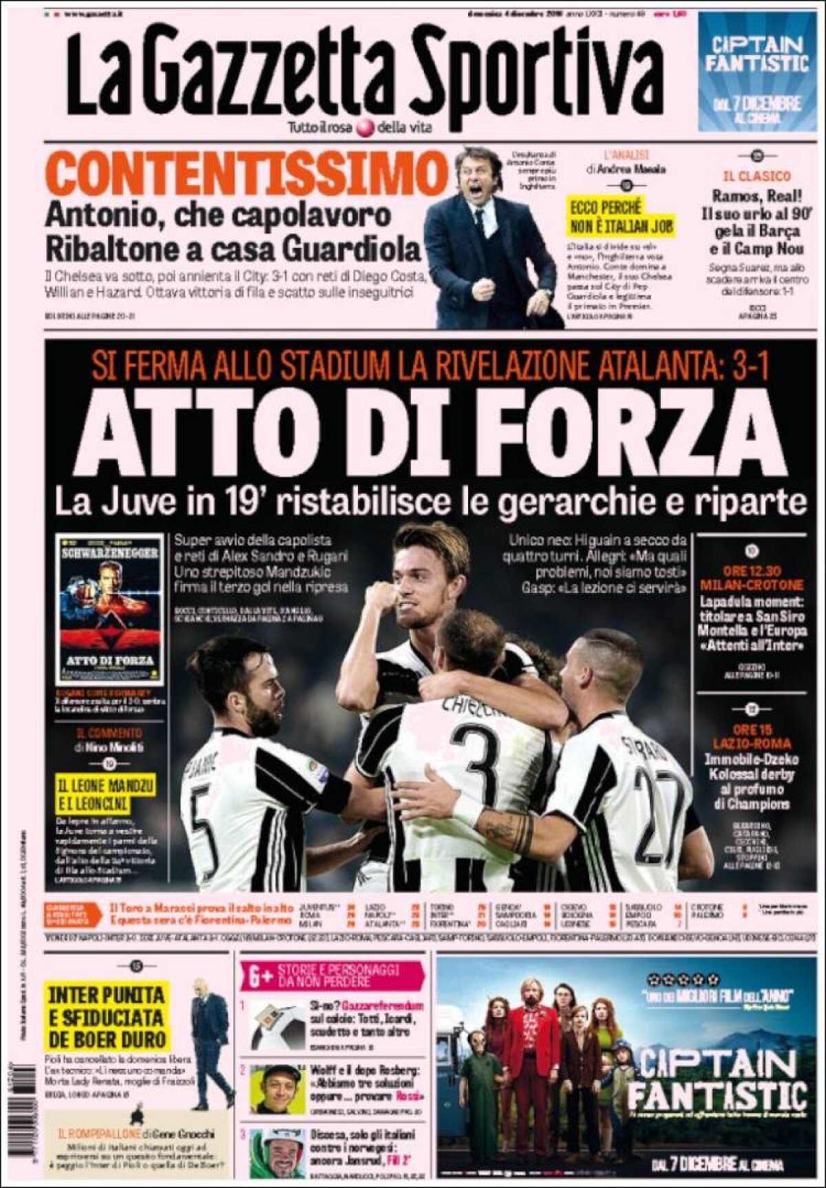 Ce scriu azi ziarele de sport din lume (4 decembrie 2016)