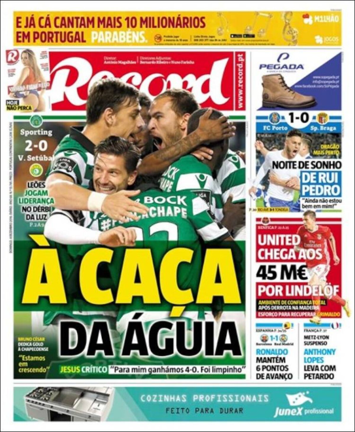 Ce scriu azi ziarele de sport din lume (4 decembrie 2016)