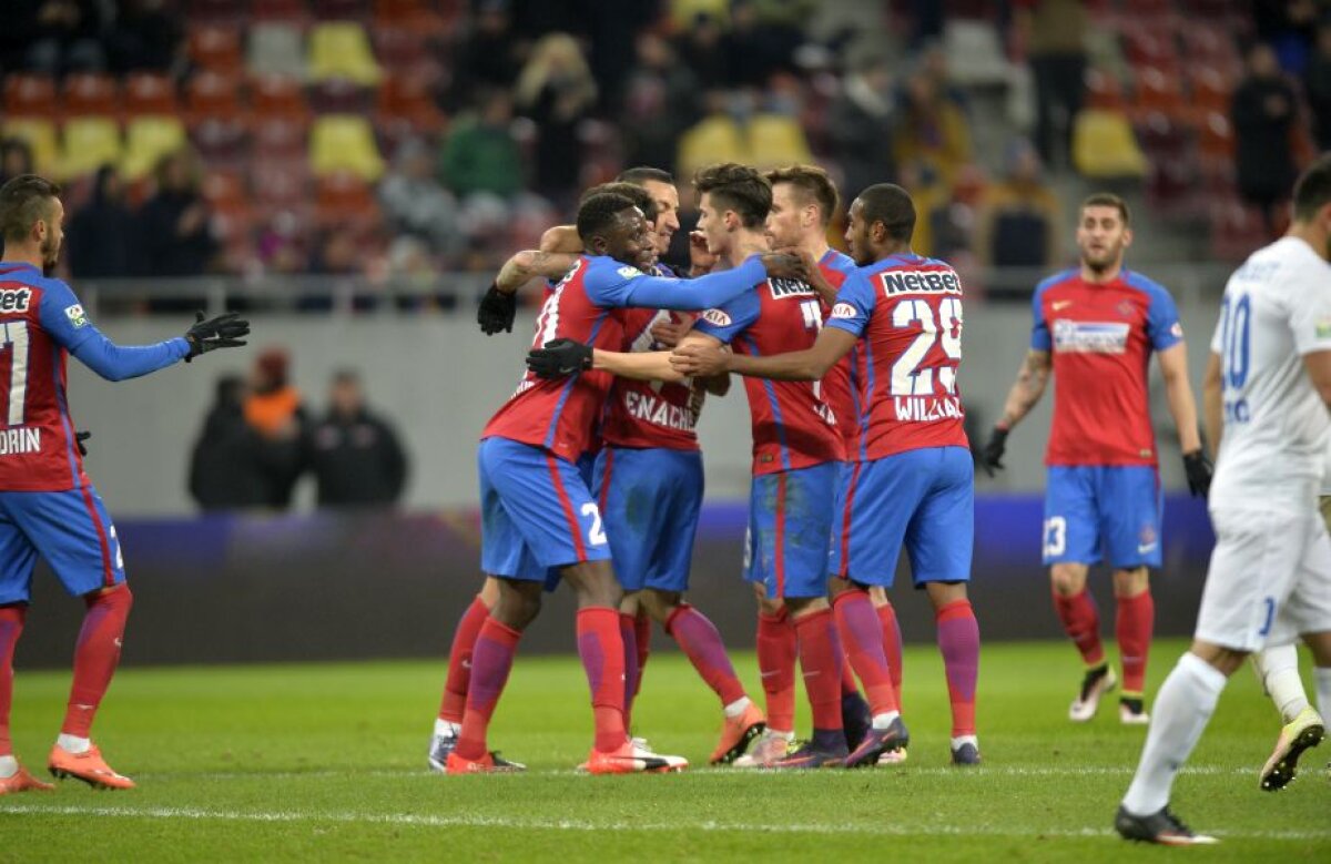 FOTO și VIDEO Steaua revine pe primul loc » Victorie fără emoții cu Pandurii 