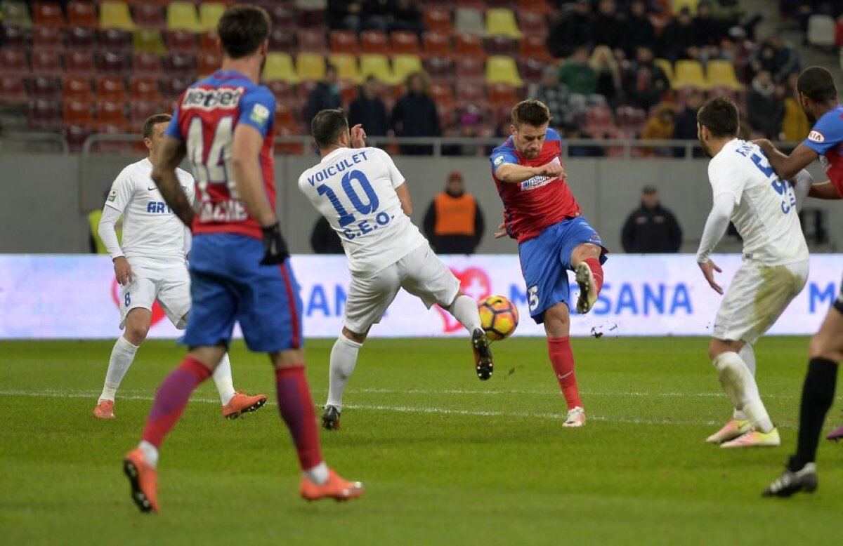 FOTO și VIDEO Steaua revine pe primul loc » Victorie fără emoții cu Pandurii 