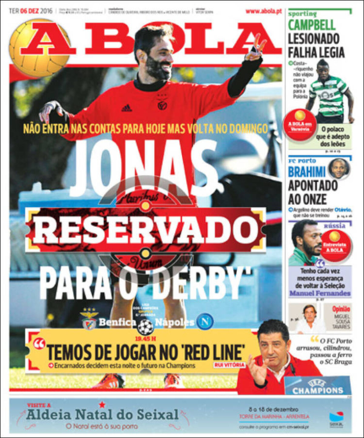 Ce scriu azi ziarele de sport din lume (6 decembrie 2016)