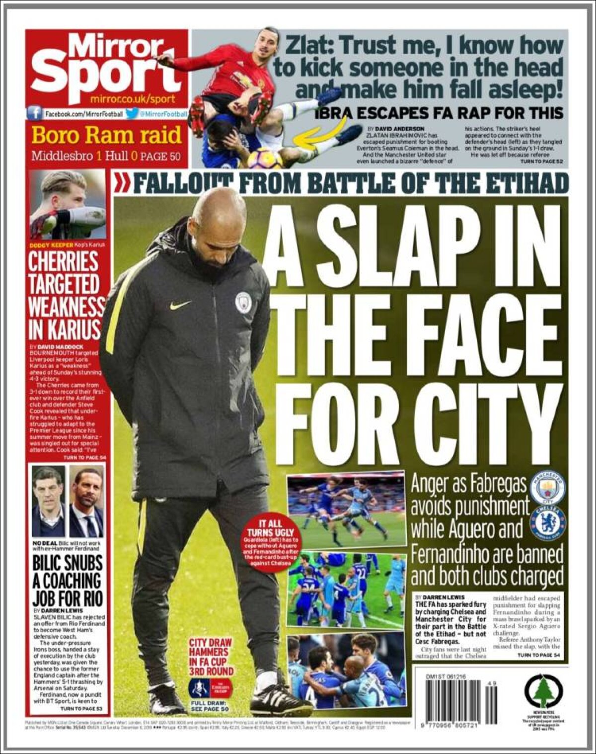 Ce scriu azi ziarele de sport din lume (6 decembrie 2016)