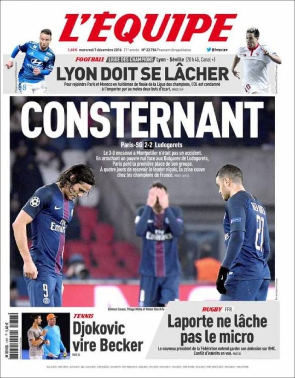 Ce scriu azi ziarele de sport din lume (7 decembrie 2016)