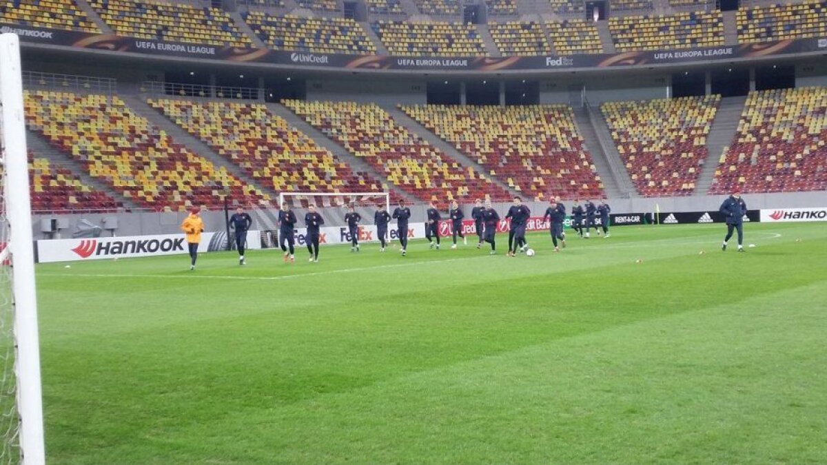 VIDEO+FOTO Primele imagini cu antrenamentul oficial al Romei de pe Arena Națională