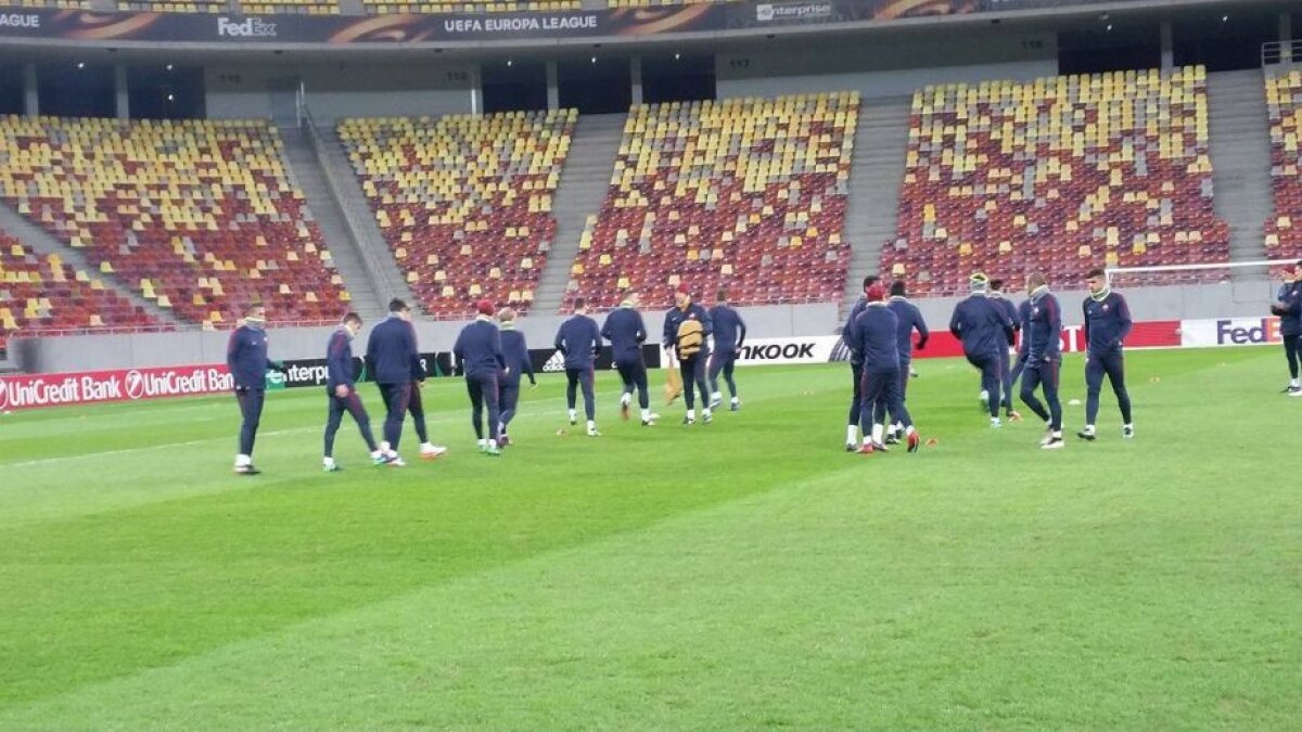 VIDEO+FOTO Primele imagini cu antrenamentul oficial al Romei de pe Arena Națională