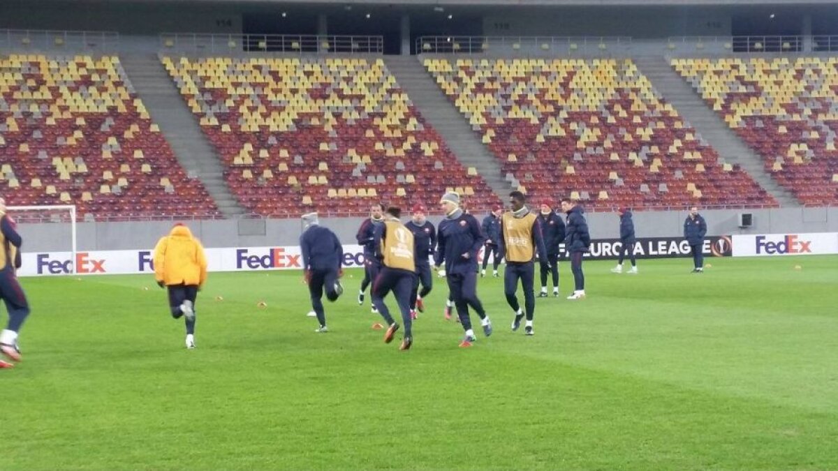 VIDEO+FOTO Primele imagini cu antrenamentul oficial al Romei de pe Arena Națională