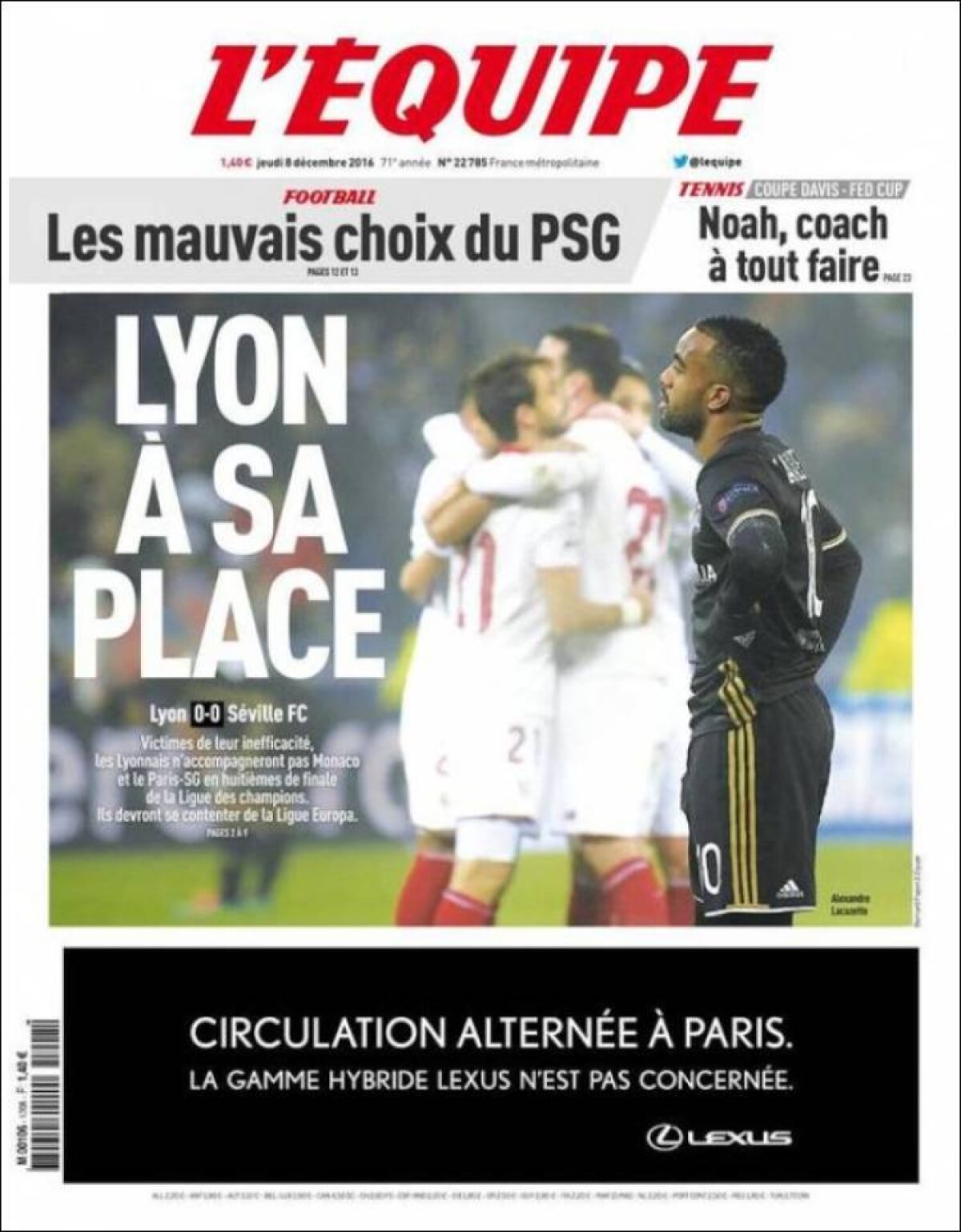 Ce scriu azi ziarele de sport din lume (8 decembrie 2016)