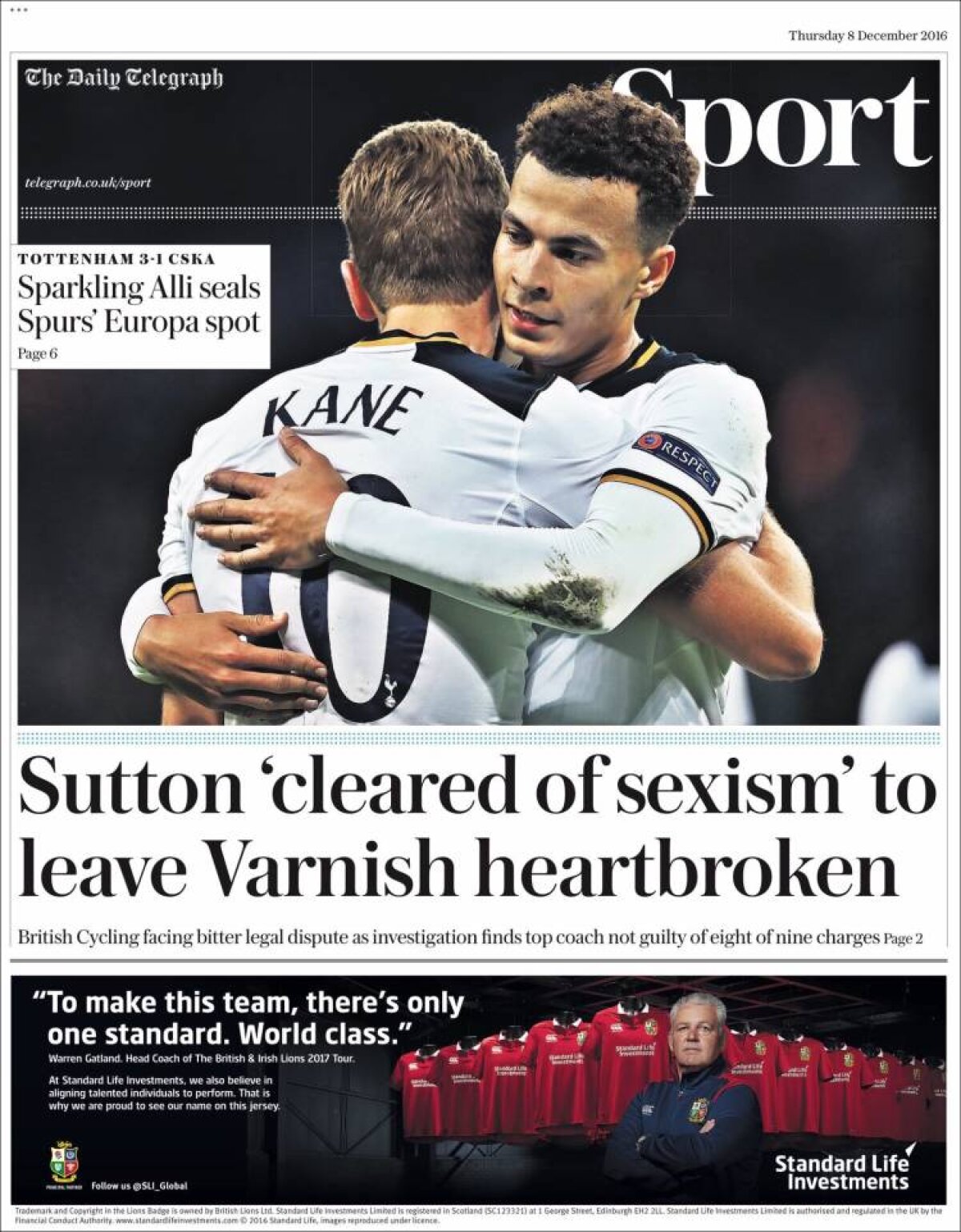 Ce scriu azi ziarele de sport din lume (8 decembrie 2016)