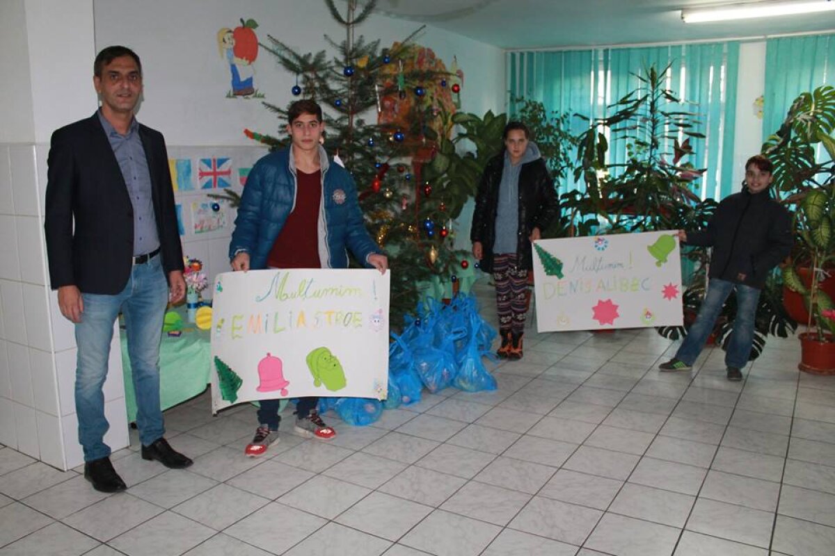 FOTO Gest frumos al lui Denis Alibec! A făcut cadouri pentru 70 de orfani, cărora le-a pregătit o mare surpriză de Moș Nicolae 