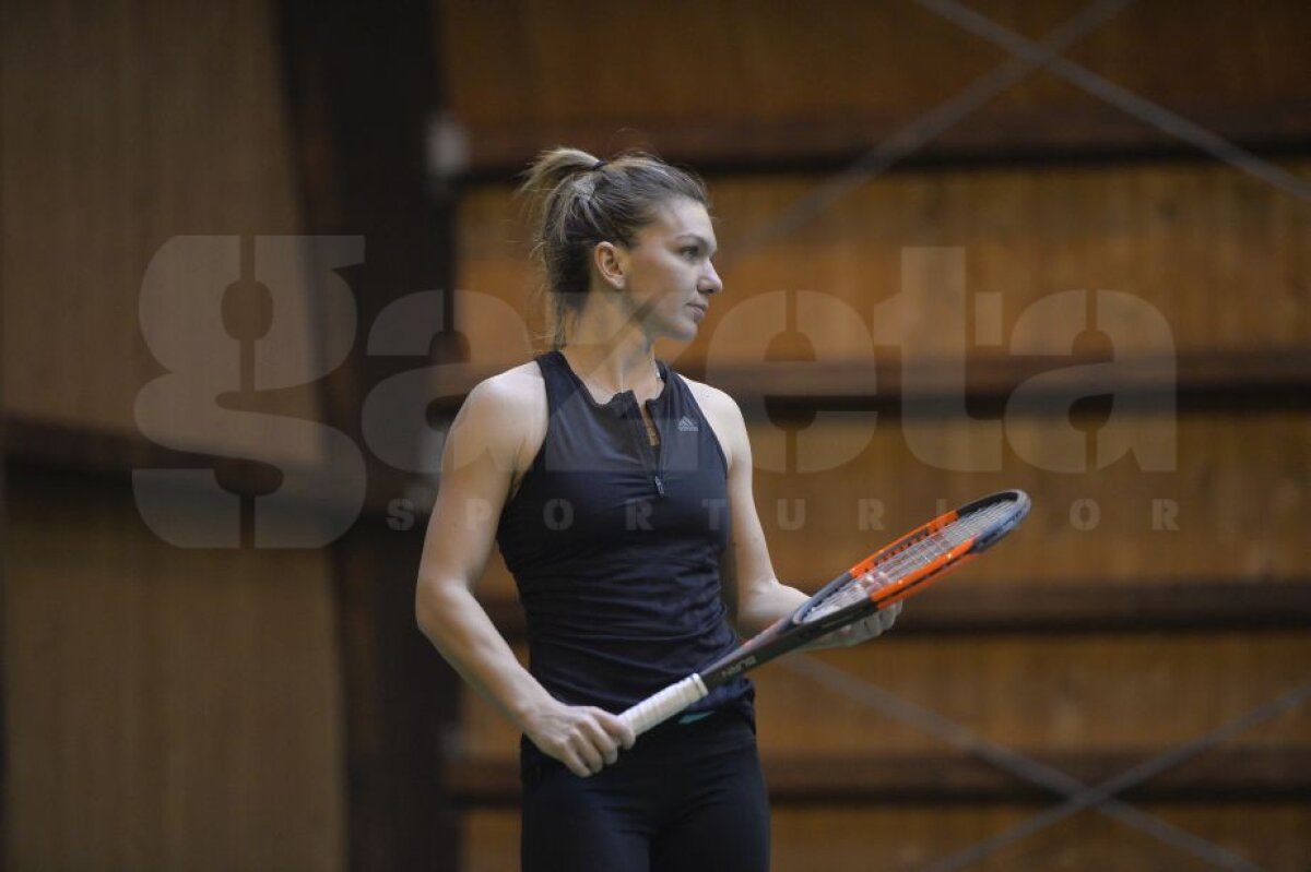 GALERIE FOTO Imagini din antrenamentul Simonei Halep de la Izvorani! Românca trage tare pentru a cuceri primul ei trofeu de Grand Slam
