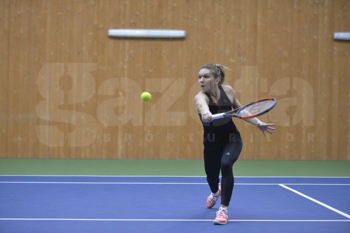 GALERIE FOTO Imagini din antrenamentul Simonei Halep de la Izvorani! Românca trage tare pentru a cuceri primul ei trofeu de Grand Slam