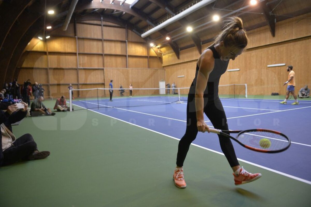 GALERIE FOTO Imagini din antrenamentul Simonei Halep de la Izvorani! Românca trage tare pentru a cuceri primul ei trofeu de Grand Slam