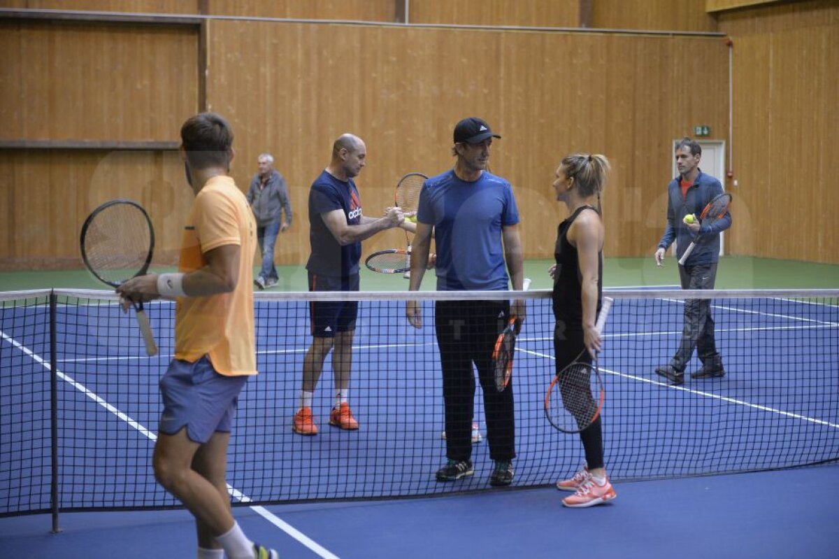 GALERIE FOTO Imagini din antrenamentul Simonei Halep de la Izvorani! Românca trage tare pentru a cuceri primul ei trofeu de Grand Slam