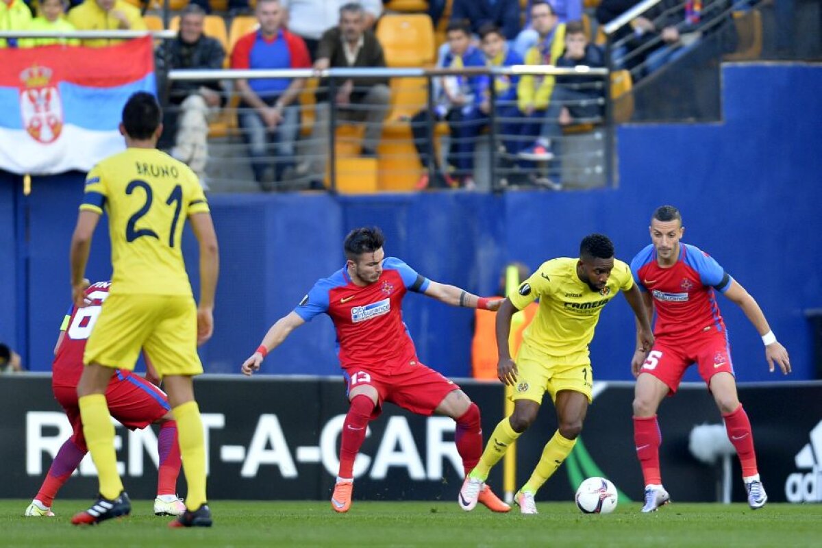 FOTO și VIDEO Meci dramatic pe El Madrigal! Steaua pierde în Spania și ratează calificarea în primăvara europeană la un gol
