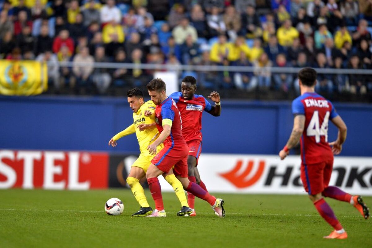 FOTO și VIDEO Meci dramatic pe El Madrigal! Steaua pierde în Spania și ratează calificarea în primăvara europeană la un gol