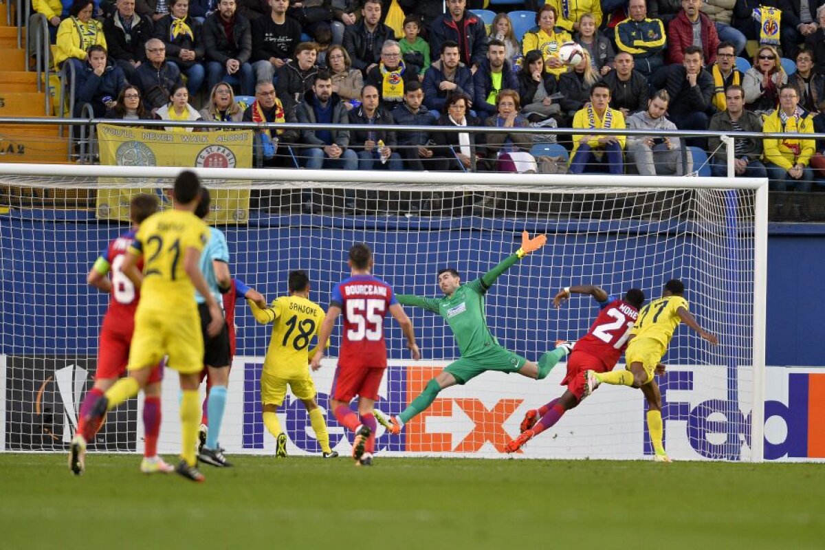 FOTO și VIDEO Meci dramatic pe El Madrigal! Steaua pierde în Spania și ratează calificarea în primăvara europeană la un gol