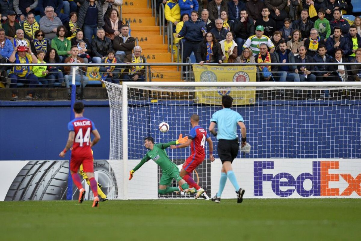 FOTO și VIDEO Meci dramatic pe El Madrigal! Steaua pierde în Spania și ratează calificarea în primăvara europeană la un gol