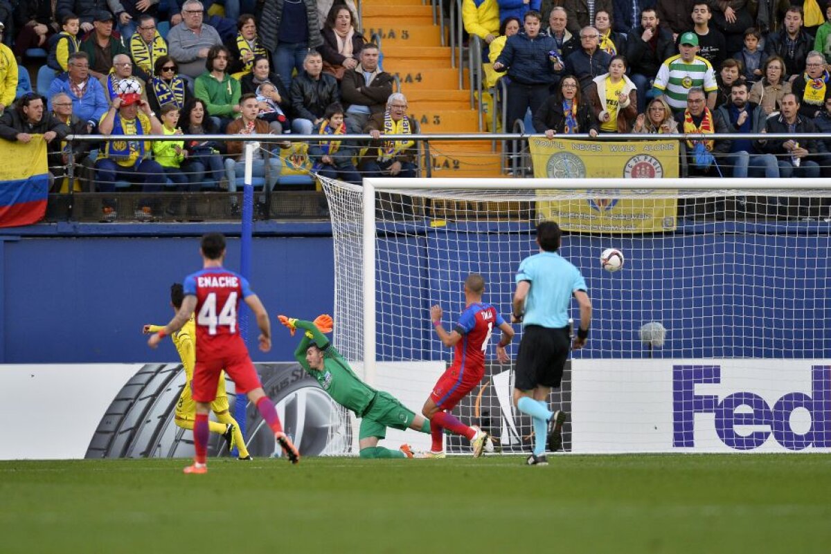 FOTO și VIDEO Meci dramatic pe El Madrigal! Steaua pierde în Spania și ratează calificarea în primăvara europeană la un gol