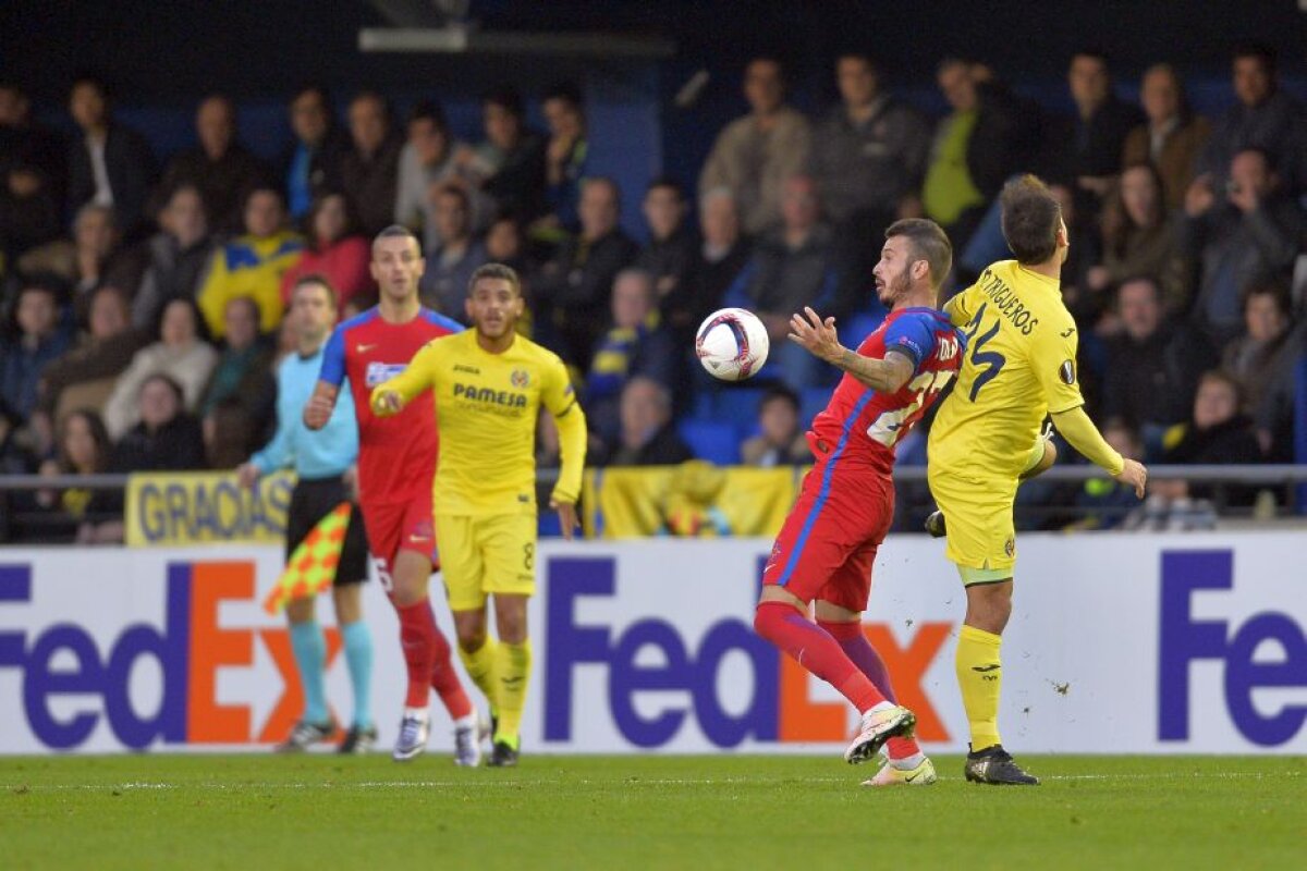 FOTO și VIDEO Meci dramatic pe El Madrigal! Steaua pierde în Spania și ratează calificarea în primăvara europeană la un gol